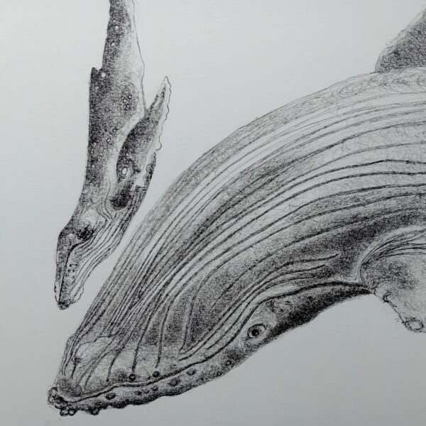Original drawing, whale wall art. - Image 7