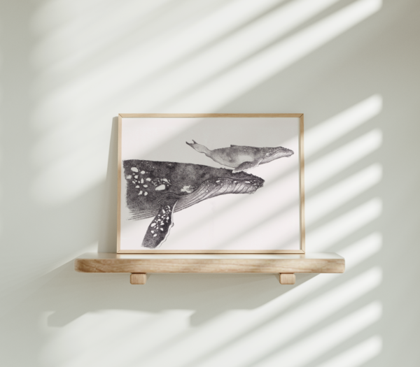 One-of-a-kind home decor, whale wall art. - Image 4