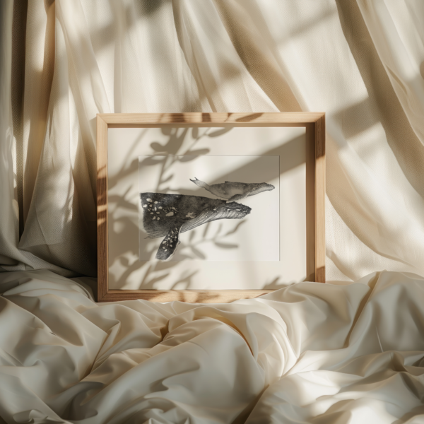 One-of-a-kind home decor, whale wall art. - Image 5