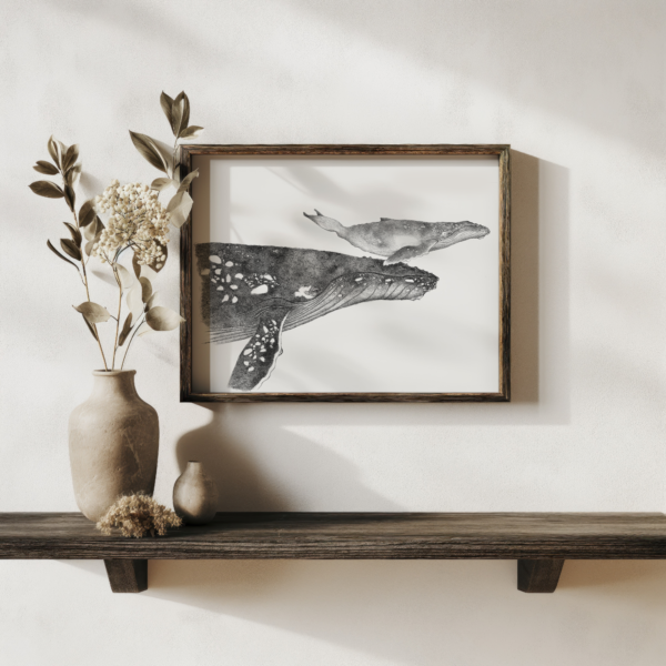 One-of-a-kind home decor, whale wall art. - Image 6